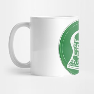 Emerald Green Arabic Calligraphy Art No. 460 Mug